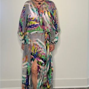 Made in Germany , Escada evening dress, silk 100%, brand new American size 6